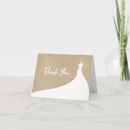 Elegant strandbröllopsfest korthälsning vit tack kort