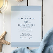 Elegant strandpromenad med blå-randig kustinspirer