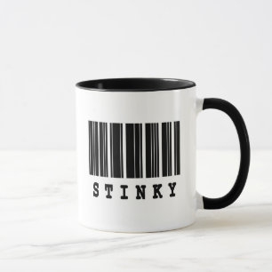 elegant streckkodskonstruktion mugg