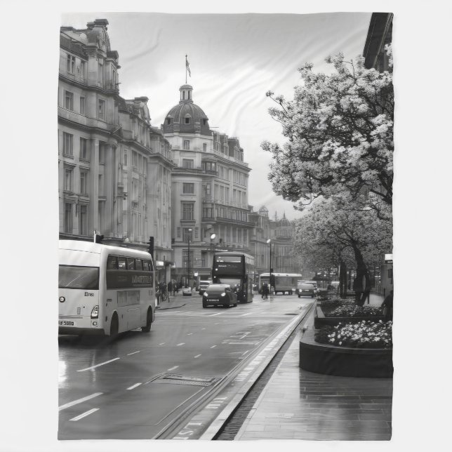 Elegant Street View Fleecefilt (Framsidan)