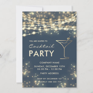 Elegant string ljus company Cocktail party Inbjudningar