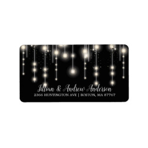Elegant String Ljus Retur adressetikett