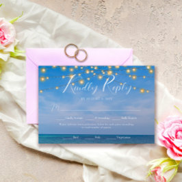 Elegant String Ljus Sommar Beach Arbor Bröllop OSA Kort
