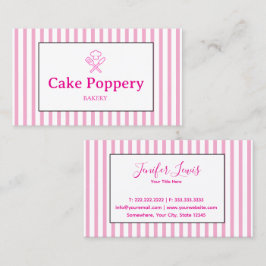 Elegant stripe visitkort