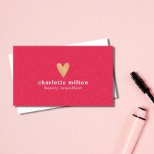 Elegant Struktur Rosa Guld Heart Beauty Consultant