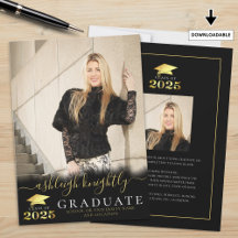Elegant Student 2025 Black Guld Script 2-foton