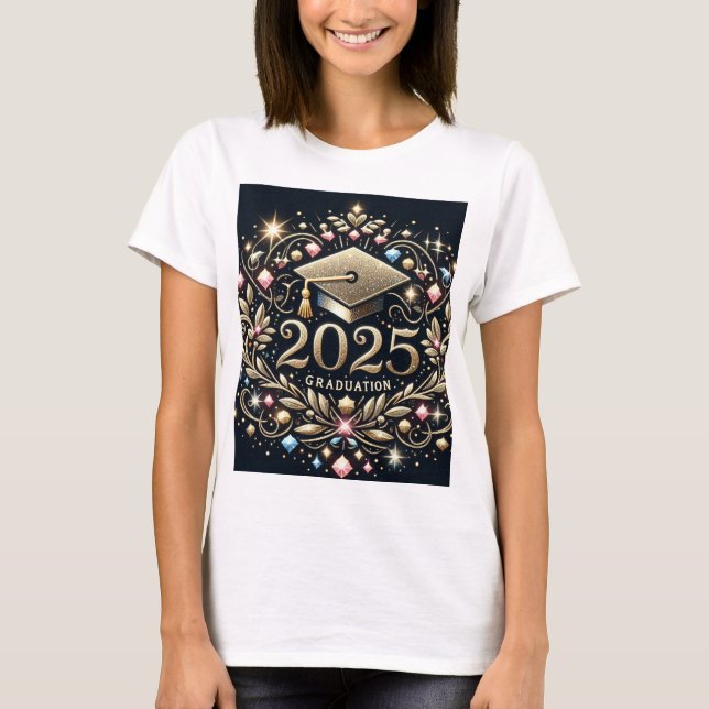 Elegant Student 2025 Stil 3 T Shirt (Framsida)