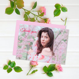 Elegant Student Anpassningsbar Photo Tack Kort