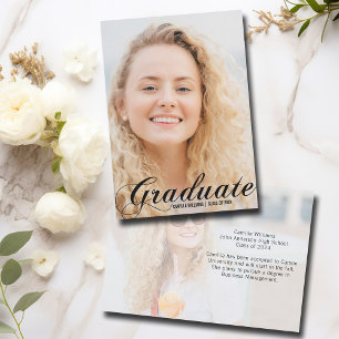 Elegant Student Black Flourous Script Studenten Meddelande
