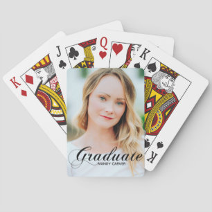 Elegant Student Photo Personlig Studenten Casinokort