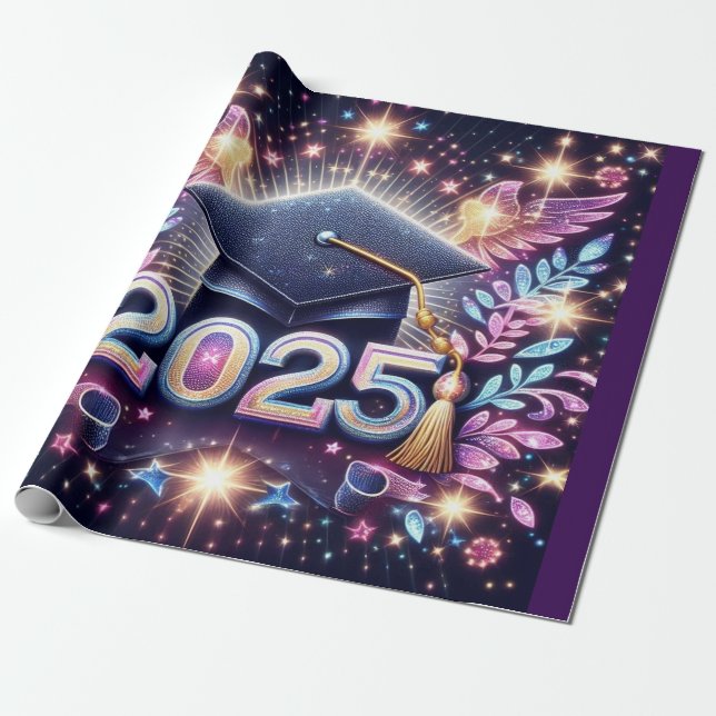 Elegant Studenten 2025 Presentpapper (Utrullad)