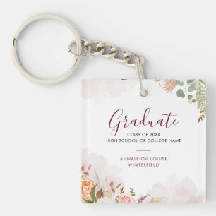 Elegant Studenten Blommigt Bloom Grad Party Anpass