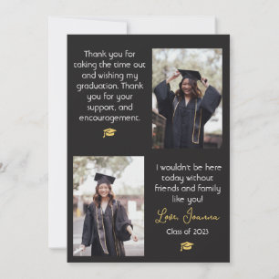 Elegant Studenten guld Cap, tack vare fotot Th Kort