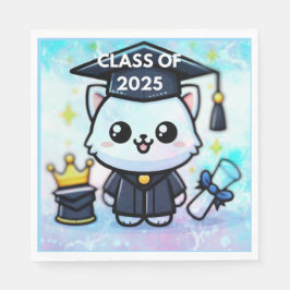 Elegant Studenten Kattunge Pappersservett