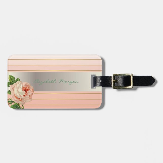 Elegant Stylish Chic,Blommor,Rosor Bagagebricka (Horisontell Framsida)