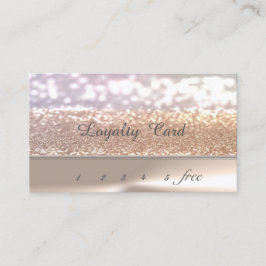 Elegant Stylish Chic, Glittrig Bokeh Lojalitetsk Lojalitetskort