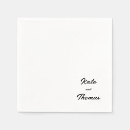 Elegant Stylish Chic Modern Simple Minimalist Pappersservett