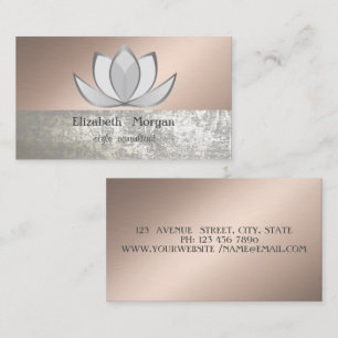 Elegant Stylish Chic Professionell Lotus Affärs Ca Visitkort