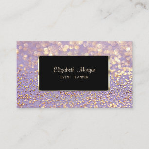 Elegant Stylish, Falskt Guld, Glittrande Bokeh Visitkort