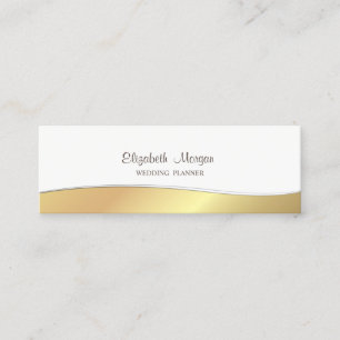 Elegant Stylish Sofistikerad, Oäkta Guld Mini Visitkort