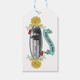 Elegant SubMarine-Juletiketter Presentetikett