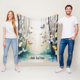 Elegant Subtil Fjärilspersonlig Fleecefilt