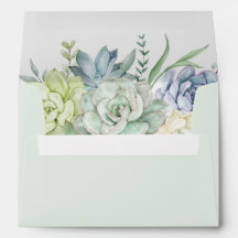 Elegant Succulent Greenery Bröllop