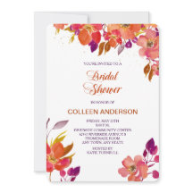 Elegant Summer Bouquet Inbjudningskort för möhippa