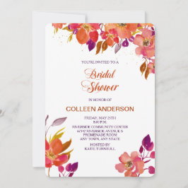 Elegant Summer Bouquet Inbjudningskort för möhippa