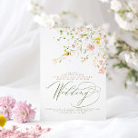 Elegant Summer Meadow Wildblommor Boho Bröllop Inbjudningar<br><div class="desc">När det gäller er bröllopsdag kan ni bryta regler och skapa en enkel inbjudan till eleganten som uttrycker kärlek för varandra. Utformningen är perfekt för par som är av kärlek natur,  som kärlek kan resa,  hicka eller utforska. Den här inbjudan-sviten har en vacker kalligrafi och vita,  färgstarka vilda blommor.</div>