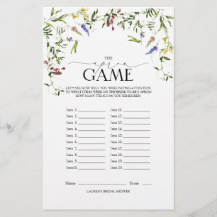 Elegant Summer Wildblomma Möhippa Game