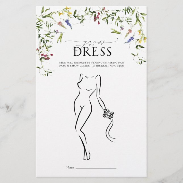 Elegant Summer Wildblomma Möhippa Game (Framsida)