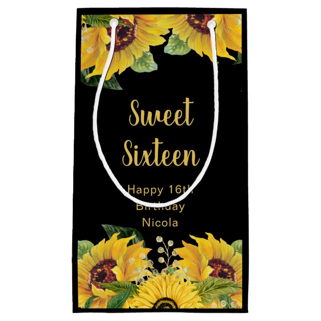 Elegant Sunflowers and Foliage Sweet Sixteen (Framsidan)