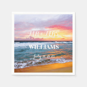 Elegant Sunset Beach Tropical Summer Elegant Pappersservett