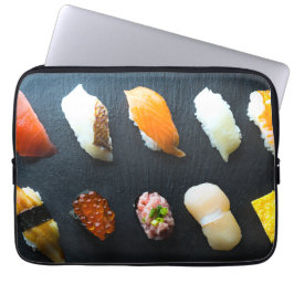 Elegant Sushi Nigiri Collection Laptop Sleeve