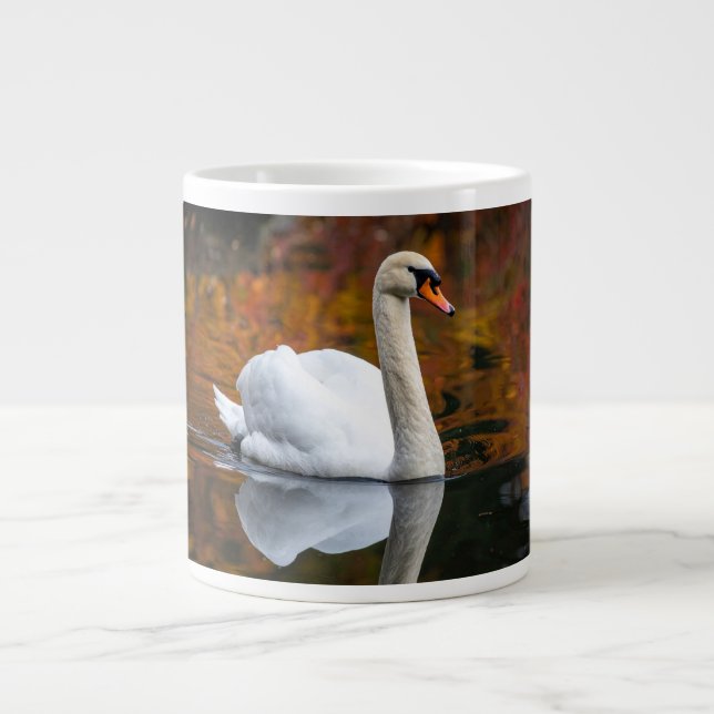Elegant svan jumbo mugg (Framsidan)