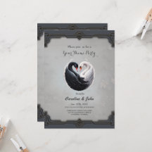 Elegant svanar, som håller ihop ett hjärta.