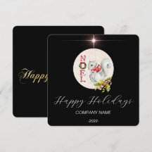 Elegant svart akvarell högtidsgratulation