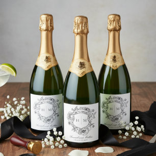 Elegant svart chinoiserie fågelkambröllop
