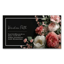 Elegant Svart Dammig Ros Frodig Pion Blomma