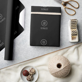 Elegant Svart detaljhandelsförpackning Papper med  Presentpapper