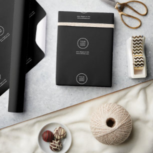 Elegant Svart detaljhandelsförpackning Papper med  Presentpapper