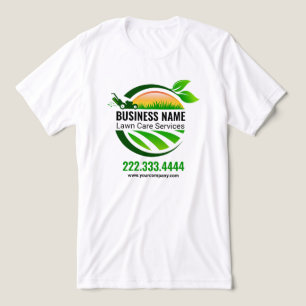 Elegant Svart Grön Trädgårdsskötsel Landskapsservi T Shirt