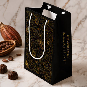 Elegant svart guld Cacao Namn slogan Företag