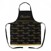 Elegant svart guld choklad personal uniform
