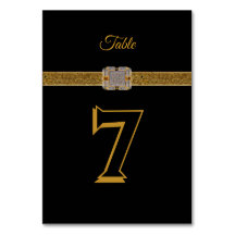 Elegant svart guld glitter broche