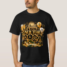 Elegant Svart Guld Gott Nytt År 2027