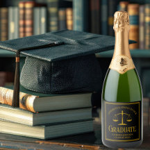 Elegant svart guld juristexamen fest