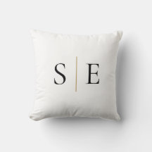 Elegant Svart Guld Monogram Minimalistisk