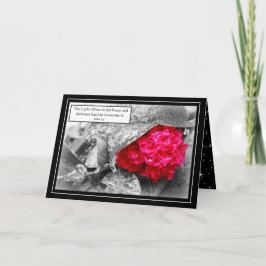 Elegant svart inspirerande blomster jul foto kort